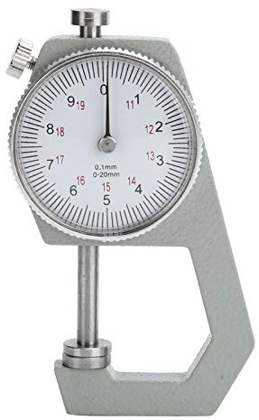 ZJchao Dicke, Kompakt und Tragbar ， 0‑20 Mm Genauigkeitsdicke Messwerkzeug Zum Messen von Uhren, Schmuck, Leder, Blech, Papier, Film, Draht und Anderen ähnlichen Materialien