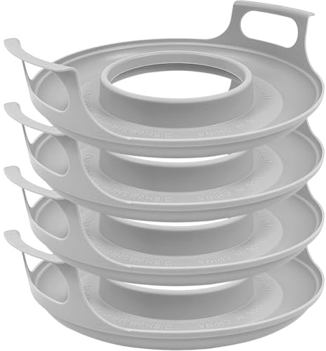 Tsudoku 4 Pack Microwave Bowl Holder with Handles Microwave Cool Plate Microwave Accessories