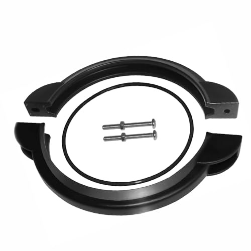 TopHomer 1 set di morsetti per pompa filtro sabbia 11380, anello di fissaggio antiruggine resistente con O-Ring e viti, compatibile con filtri Intex da 30,5 cm e 35,6 cm, facile da installare per