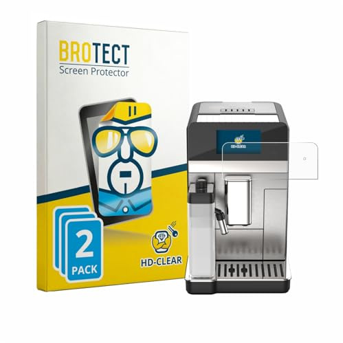 BROTECT Schutzfolie für DeLonghi Eletta Ultra 2026 | 2 Stück Transparenter Displayschutz Made in Germany Klare Displayschutz-Folie Clear Einfache Montage Case-Friendly