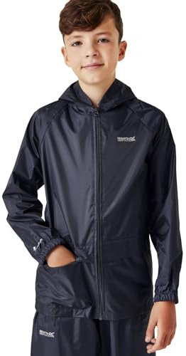 Regatta Kids Stormbrk Veste imperméable Enfant Marine FR : L (Taille Fabricant : Taille 11-12)