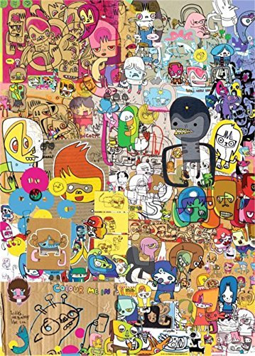 Heye 29490 - Dreieckspuzzle 1000 Teile Merzdoodle, Jon Burgerman