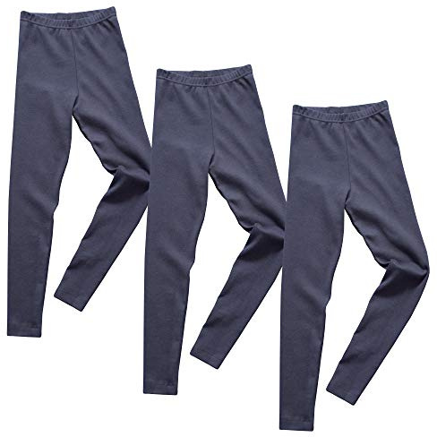 HERMKO 2720 3er Pack Kinder Legging aus Bio-Baumwolle