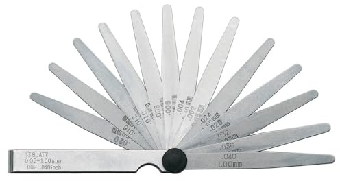 Forum Präzisions-Fühlerlehre 20 Blatt 0,05-1,0 mm, Stahl, 4317784856997