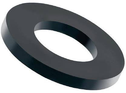 100 Stück Kunststoff Unterlegscheiben schwarz M5 Nylon