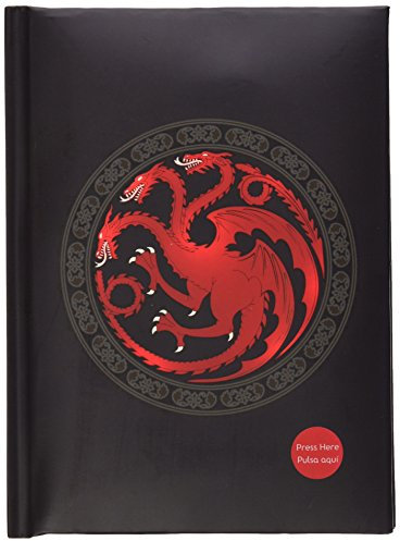 SD Toys SDTHBO89516 - Libreta con luz con diseño de Targaryen Game Of Thrones