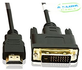 COOSO HDMI to DVI Cable, Rated High Speed Bi-Directional HDMI HDTV to DVI Cable (3M(9.8Feet))