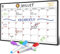 SmartPanda magnetisches Whiteboard und Kühlschrank-Kalender - ideal, um organisiert zu sein - Ideal für Monatsplanungen, Veranstaltungseinträge und Ferienpläne - in französischer Sprache