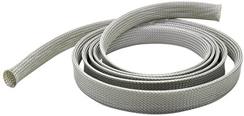 conecto CC50324 Universeller Polyester-Kabelschlauch, selbst zusammenziehend, Ø 20mm, 1,80m, grau