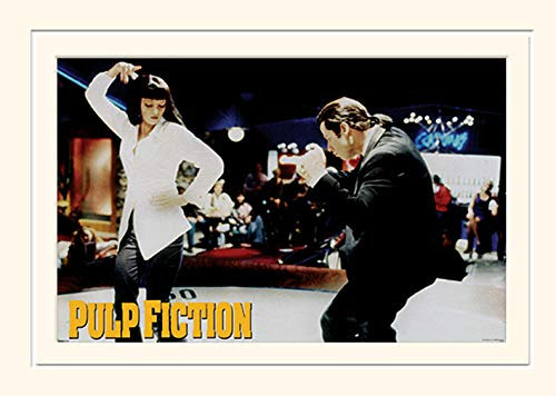 Pulp Fiction 'Tanz' montiert Drucken,30 x 40 cm