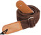 ROSENICE Ukulelegurt Country Style Baumwolle Gurt mit Leder Enden Tragegurt für Ukulele Bass Kleine Gitarre (Kaffee)