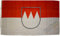 Top Qualität - Flagge FRANKEN MIT RECHEN WAPPEN Fahne, 250 x 150 cm, EXTREM REIßFEST, Keine BILLIG-CHINAWARE, Stoffgewicht ca. 100 g/m², sehr robust