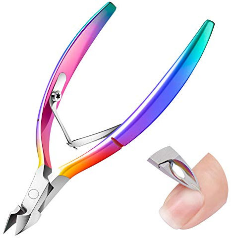 Professionale Tronchesino Per Cuticole - DRMODE Premio Forbici per Unghie Tagliente e Liscio per Manicure e Pedicure, Pinza per Unghie per Spessore e Profondità Unghie, Antiruggine, Laser