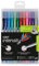 BIC Intensity Fineliner Set: 24 Filzstifte in 12 verschiedenen Farben, jede Farbe mit feiner und mittlerer Spitze, für Bullet Journal & Mandala