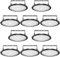 papasbox 10 Pack 500W LED UFO Industrielampe Hallenstrahler, LED Hallenleuchte Industrial Strahler Kronleuchter Werkstattlampe Hallenbeleuchtung, Kaltweiß 6000-6500K, Abstrahlwinkel 120°