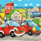 Consalnet Kinder-Tapete 12536VEXXXXL 416 x 290 cm, 4 Streifen, Vliesstoff, einfach anzubringen, 130 g/m², Kleister im Lieferumfang enthalten, Vlies-Papier, blau, 416x290 cm 4 Stripe(s)