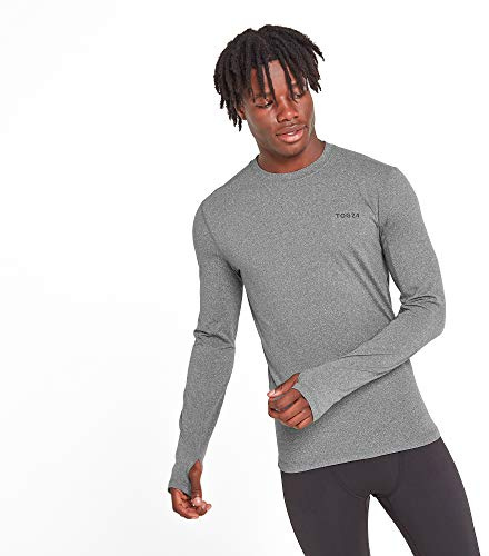 TOG24 Snowdon Men's Crew Neck Base Layer, Stylish Supersoft Warm Temperature Regulating Thermal Underlayer, Anti Chafe Seams Quick Moisture Wicking, Perfect for Running Hiking Biking Camping Skiing