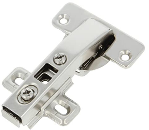 Amig - Bisagra - Tipo Cazoleta - Automática - Ø 35 mm - Con Pestillo para Apertura Rápida - Máxima Resistencia - Ángulo de + 90 º - Fijación Oculta para Puertas de Muebles y Armarios - Acero Plateado