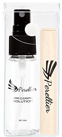 Glasses Lens Cleaner Spray Kit - Alcohol-Free Solution with Thick Microfiber Cloth - 30ml Bottle + Microfiber Cloth - Glasses, Screens and Tablets - No Smudges, No Scratches - 1 Pack