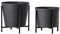 Bloomingville Ilse Blumentopf-Set 2-teilig aus Metall in der Farbe Schwarz, Maße: Topf 1: 11cm x 11cm x 11cm, Topf 2: 12,5cm x 12,5cm x 13,5cm, 82048824