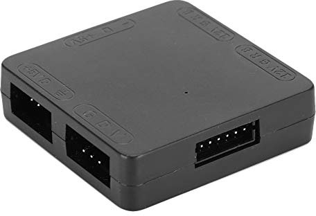 Dilwe Colour Convertor, 5V ADD-Colour to 12V Colour Transfer Hub, 3Pin (+5V) AColour Light to 4Pin (+12V) Colour Fans, Wizard Lighting Adapter with Colour Light Control(Black)