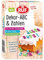 RUF Dekor ABC-Buchstaben und Zahlen für süße Botschaften aus weißer Schokolade mit natürlichen Farben aus Lebensmitteln, in grün, lila und blau, glutenfrei, 1x32g