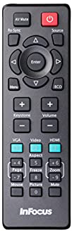 INFOCUS Original Ersatz-Fernbedienung HW-Navigator-5 für IN112x, IN114x, IN116x, IN118HDx, IN119HDx, IN124x, IN126x, IN128HDx, IN124STx, IN126STx, IN128HDSTx, IN134, IN136, IN138HD, IN134ST, IN136ST,