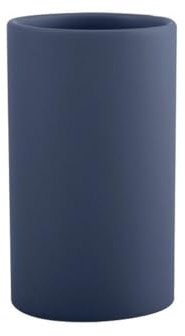 Spirella Zahnputzbecher Zahnbürstenhalter Keramik Tube 7x11,5 cm Blau Matt, Blue