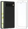 NEW'C Hülle für Google Pixel 6 - Ultra Thin Silikon Schwarz TPU Gel und 2 × Panzer Schutz Glas für Google Pixel 6
