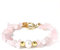 JJDreams Gemstone Bracciale Pietre di Guarigione Bracciale Donna Sliver Bracciale Yoga Bracciale Quarzo Rosa