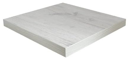 Dekorspanplatte Eiche rustikal weiß als Tischplatte, Schreibtischplatte, Arbeitsplatte, Laden- und Möbelbau, 100x50 cm, Stärke: 19 mm