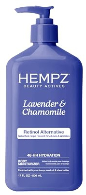 Hempz Body Lotion - Lavender & Chamomile Herbal Limited Edition Daily Moisturizing Cream, Shea Butter, Aloe, Lavender Extract Body Moisturizer - Skin Care Products, Hemp Seed Oil - 17 Fl Oz…