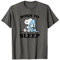 Peanuts - Snoopy Born To Sleep T-Shirt, Grau, S, Unisex-Erwachsene, Kurzarm, Klassische Passform, Cartoon-Muster