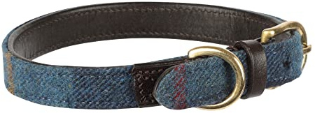 Digby & Fox Tweed Dog Collar (X-Small, Navy)