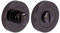 Hunta HANDLEZONE® Bathroom Toilet Door Thumbturn and Release Set - Black Nickel