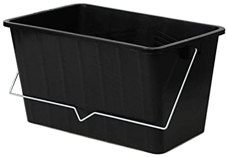UNIQUE HOME LIVING 15 Litre Large Paint Bucket, Plastic Paint Scuttle with Metal Handle, Heavy Duty Roller Liners Container Painting Decorator, DIY Tool, Suitable For Up To 12 Rollers