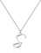 Personalisierte Edelstahl-Initialen-Halskette S mit Anhänger in handgeschriebener Buchstaben-Schriftart, anpassbarer Schmuck für Frauen, Geschenkidee für Jubiläum, Geburtstag, Weihnachten, Muttertag