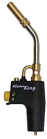 Flame King FK4500CGA Hochintensiver Propanbrennerkopf zum Löten, Löten, Sanitärarbeiten, Anzünden von Holzkohle/Feuerstellen, kompatibel mit 0,5 kg Zylindern, MAPP und MAP-PRO