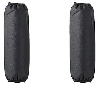 iSpchen 2 Stück Motorrad Stoßdämpferabdeckung Schwarze Nylon Stoßdämpfer Staubschutz universelle Stoßdämpfer Schutz Schutzhülle für Fahrrad,ATV,Quad-Scooter,Motorrad Vordergabel Schutz Abdeckung,27cm