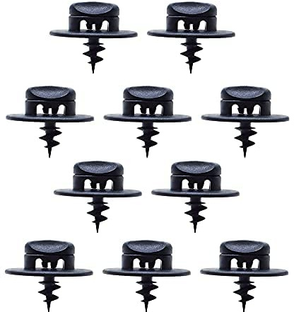 SuKeYuan Lot de 10 clips de verrouillage pour tapis de sol, fixation de tapis de voiture, fixation antidérapante pour tapis de sol, utilisé pour fixer le tapis de sol de voiture, mousqueton à vis noir