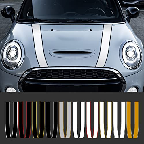 Auto Styling Motorhaube Motor Rally Line Aufkleber Aufkleber Dekoration, für M=i=n=i C=o=o=p=e=r S JCW One F54 F55 F56 F60 R55 R56 R60 R61 R50 R53