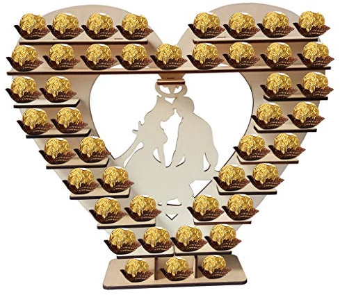 Skybook Rocher Ferrero Herz Display Ständer Mittelstück Perfekt für Parties, Hochzeiten & Candy Bar (#7)