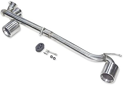 IMLAM Auspuffspitzen Auspuff Für E90 E92 318i 320i 330i 325i 2006-2016 MT Auto Auspuffrohr Double Out Auto Auspuffspitze Edelstahl Stoßstange Schalldämpfer Spitze