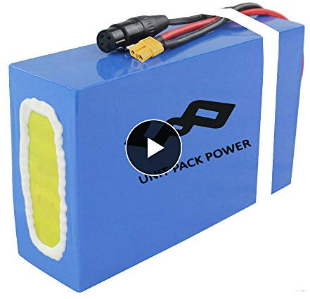 Unit Pack Power Batería de Litio 48V 20Ah Batería de Bicicleta eléctrica Scooter eléctrico/Motocicleta/Triciclo/Silla de Ruedas 500W 750w 1000W