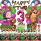 101 Piezas Decoración Cumpleaños Masha, Masha Cumpleaños, Masha Globos, Masha Cumpleaños Vajilla de Fiesta Set, Servilletas, Mantel, Cumpleaños 3 Años