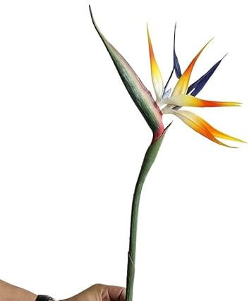 HXSCOO Extra großer Paradiesvogel, Handgefühl, simulierter Paradiesvogel, nordische, simulierte Pflanze, simulierte Paradiesvogelblume (Color : Yellow)