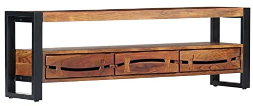 DIGBYS TV-Schrank 140x30x45 cm Akazienholz massiv