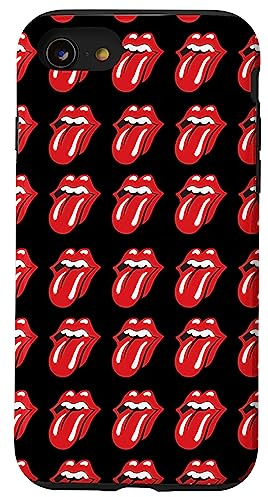 Rolling Stones Official Logo Repeat Black Case for iPhone SE (2020) / 7/8