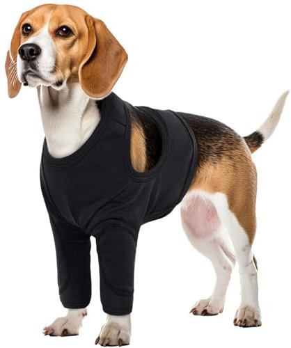 Ellenbogenbandage Hund Vorderbein, Ellenbogenschützer Hundebandage Ärmel für Hunde (Schwarz, XL)