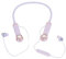 Wireless Bluetooth 5.3 Headphones, Deep Bass Strong Beat Neckband Earbuds, IPX5 Waterproof Magnetic Earphones with Microphone, Ultra Lightweight & Comfort (Purple)